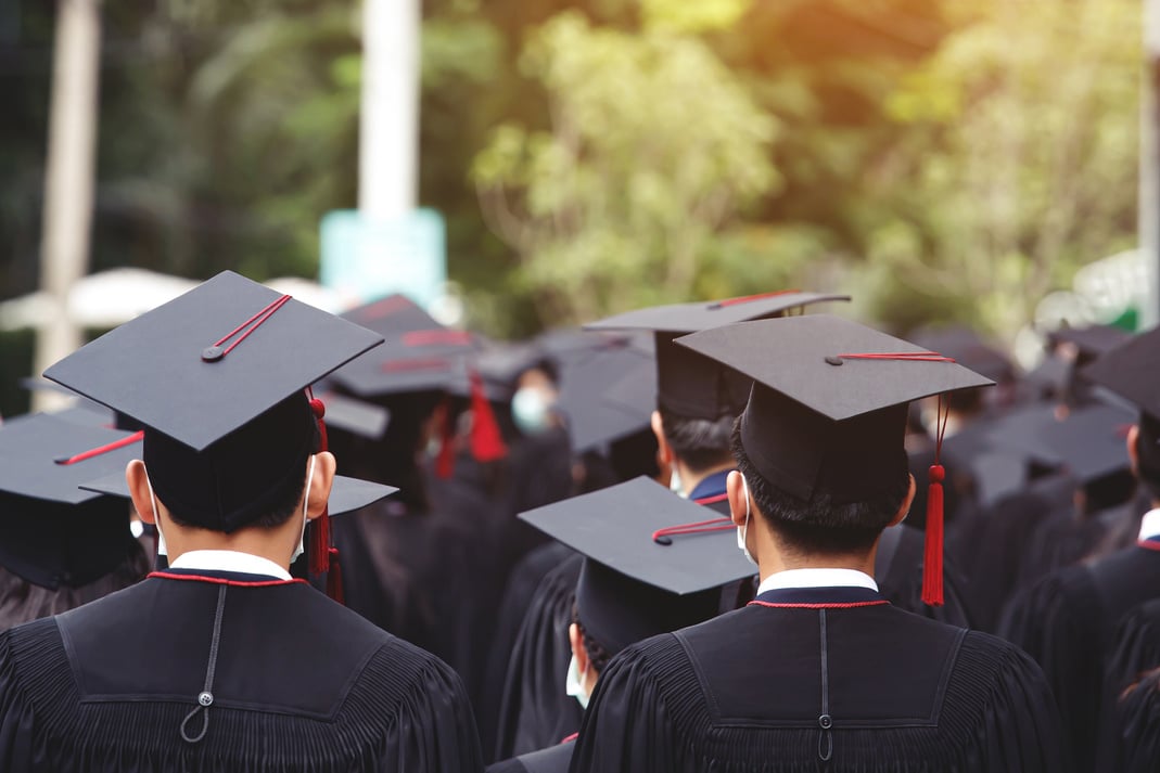 Crowd of Graduates 